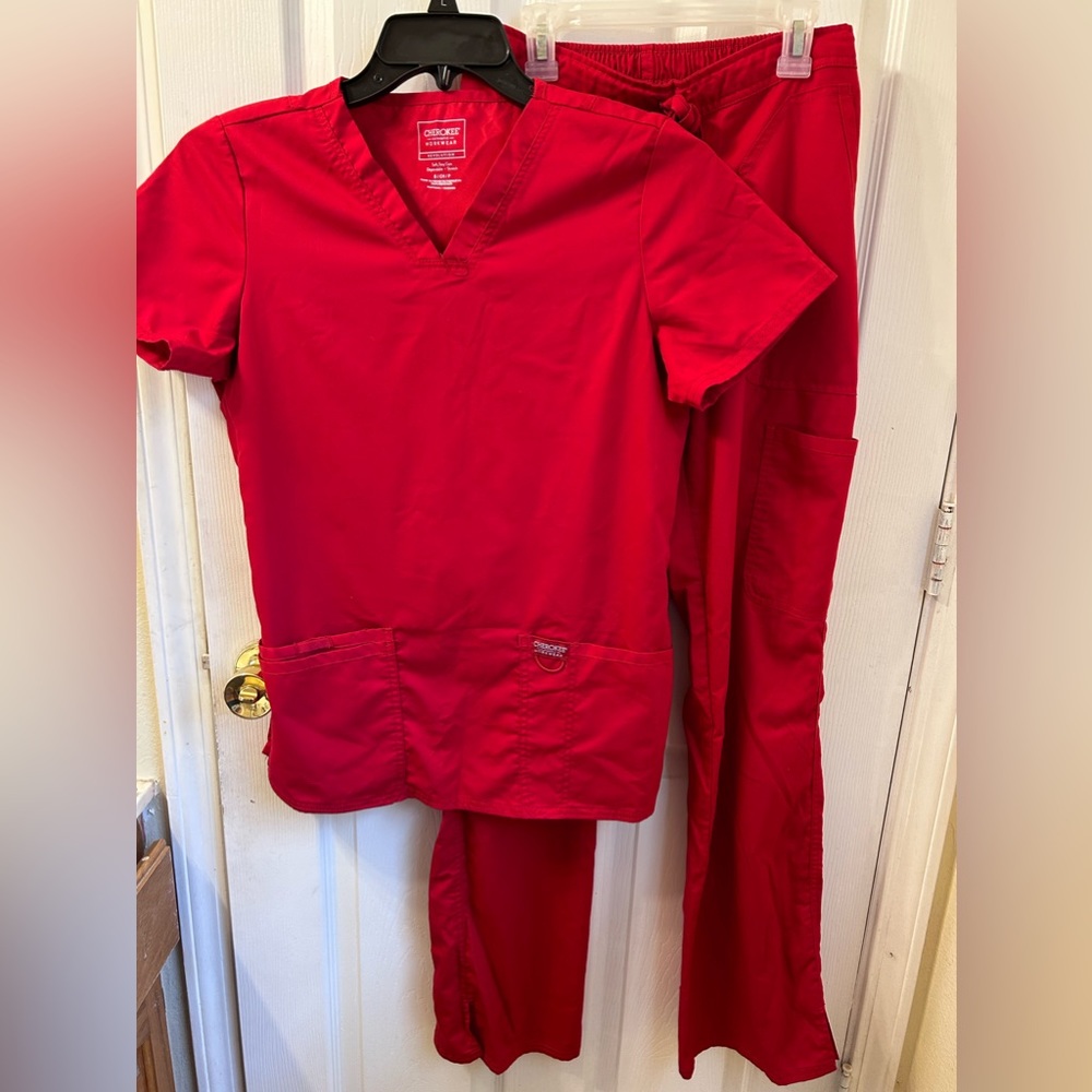 Cherokee scrubs-Top Small Pants-Xsmall Tall